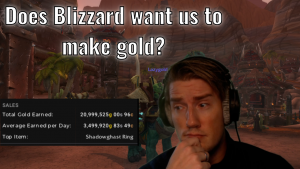 Why Blizzard probably doesnt want goldmaking to be too profitable￼
