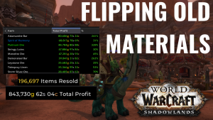 Make easy gold flipping old expansion materials