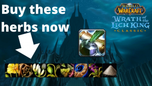 Buy these herbs to profit off players leveling inscription!