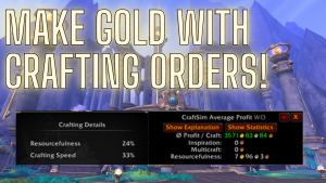 Yes, there are some ways you can make gold with Public crafting orders!